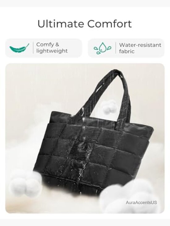 Amazon.com: BAGSMART Expandable Tote Bag for Women, Puffer  Expandable Quilted Tote Bag for Women Work Tote Bag Travel Gym Carry On Tote